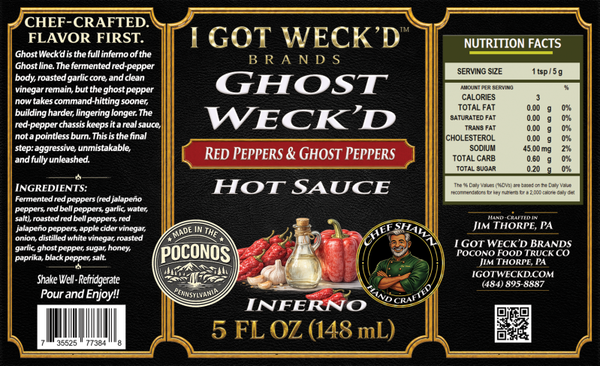 Ghost Weck'd - Red Pepper Habanero Hot Sauce