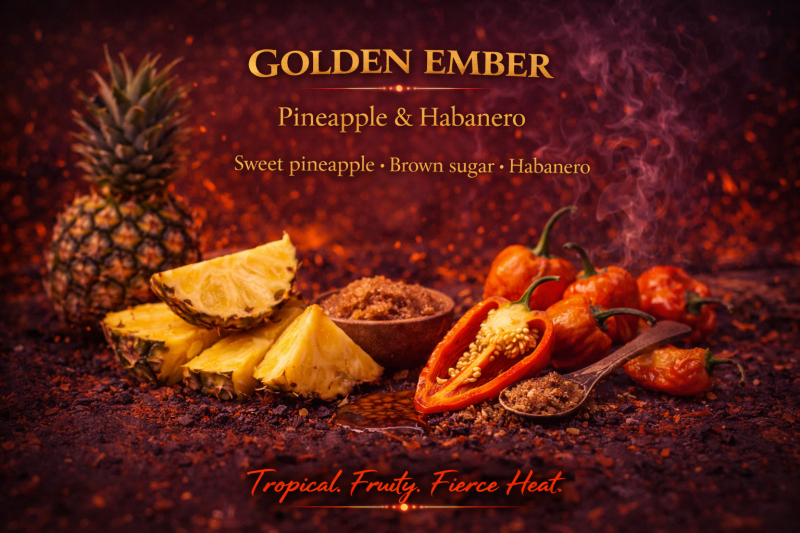 Golden Ember — Pineapple Habanero Hot Sauce