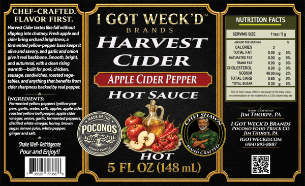 Harvest Cider - Apple Cider Pepper Hot Sauce