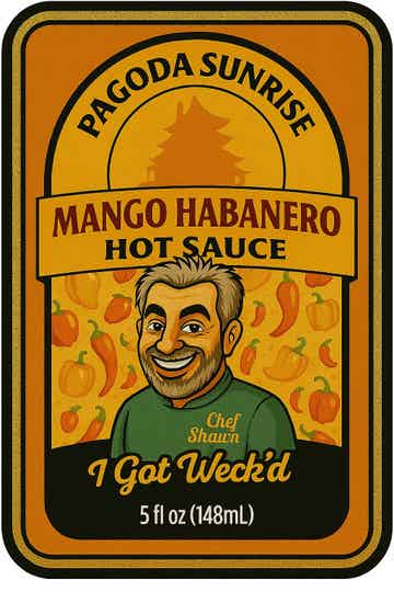 Pagoda Sunrise Mango Habanero Hot Sauce