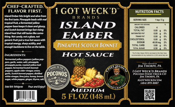 Island Ember - Pineapple Scotch Bonnett Hot Sauce