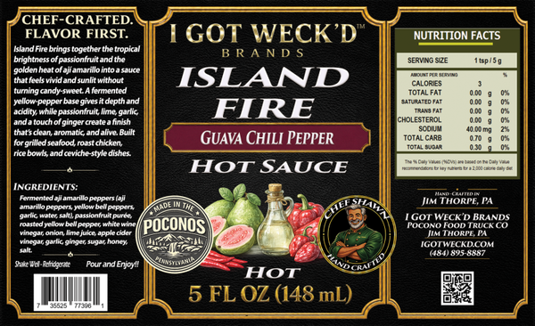 Island Fire - Guava Scotch Bonnett Hot Sauce