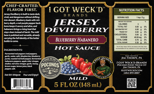 Jersey Devilberry - Blueberry Habanero Hot Sauce