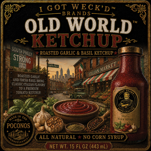 Old World™ - Roasted Garlic & Basil Ketchup