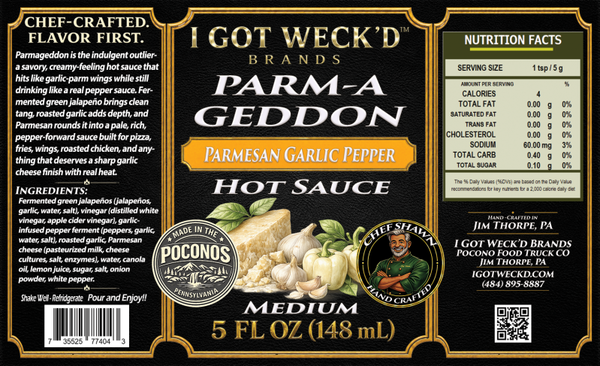 Parmageddon - Parmesan Garlic Pepper Hot Sauce