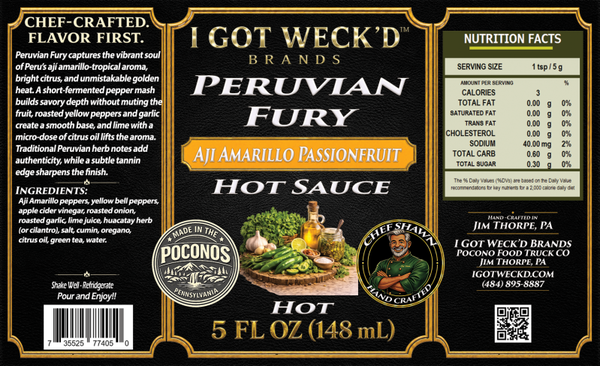 Peruvian Fury - Aji Amarillo Passionfruit Hot Sauce