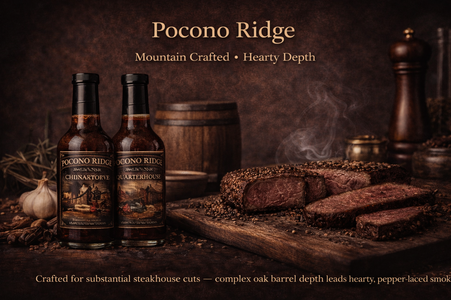 Pocono Ridge identity panel