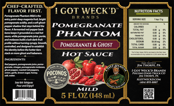 Pomegranate Phantom - Pomegranate & Ghost Pepper Hot Sauce