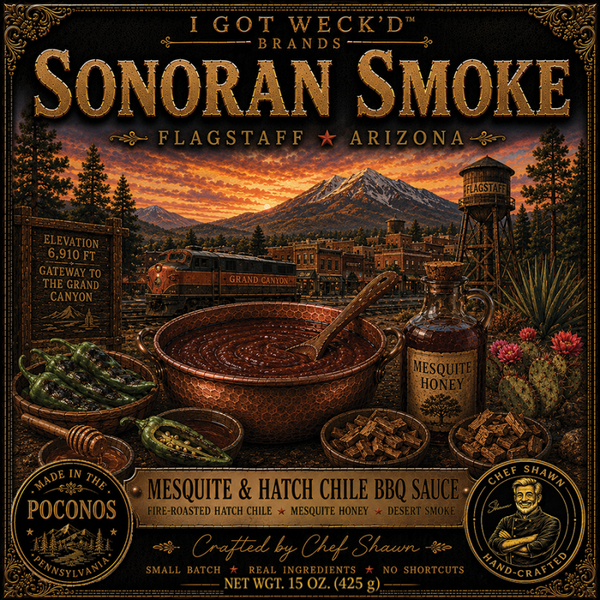 Sonoran Smoke™ – Mesquite & Hatch Chile BBQ Sauce