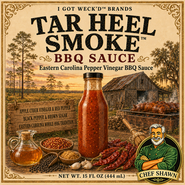 Tar Heel Vinegar™ – Eastern Carolina Pepper Vinegar BBQ Sauce