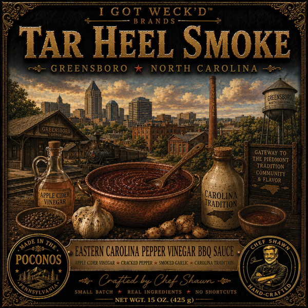 Tar Heel Vinegar™ – Eastern Carolina Pepper Vinegar BBQ Sauce