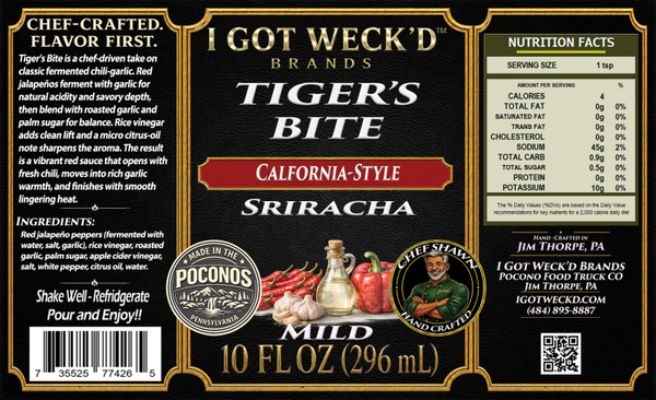 Tiger's Bite - Classic Thai Sriracha Sauce