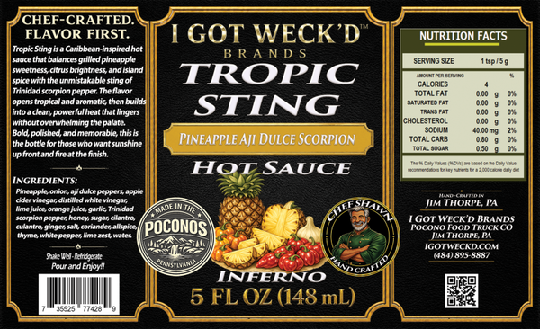 Tropic Sting - Pineapple Aji Dulce Scorpion Hot Sauce