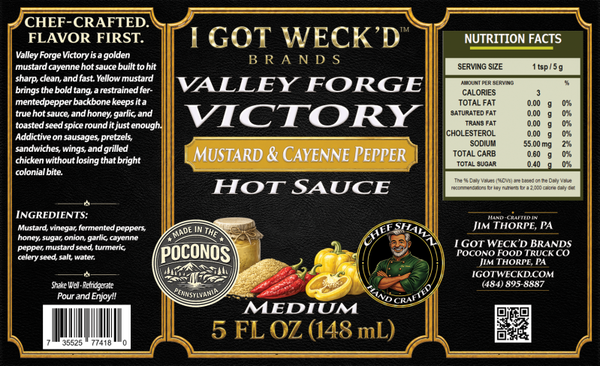 Valley Forge Victory - Mustard Cayenne Hot Sauce