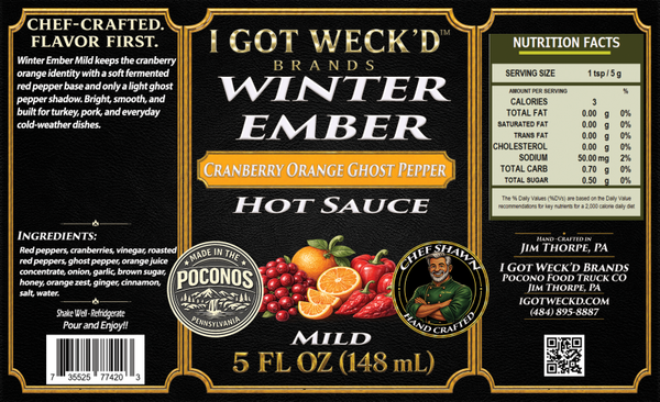 Winter Ember - Cranberry Orange Habanero Pepper Hot Sauce