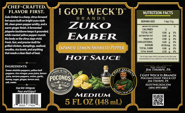Zuko Ember - Zuko (lemon) Habanero Hot Sauce