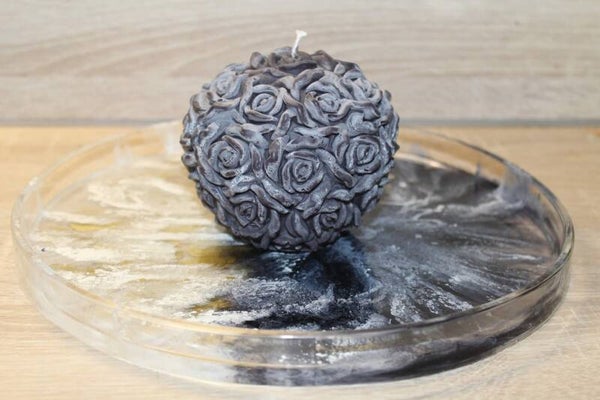 explosie dienblad zwart/wit/goud
