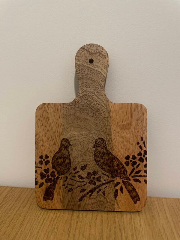 Mini borrelplank “love birds”