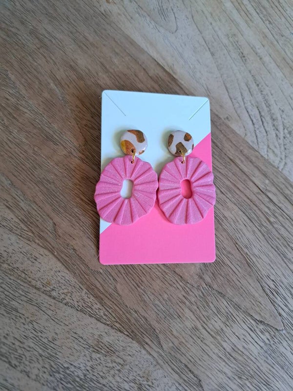 Oorbel Waaier Leopard