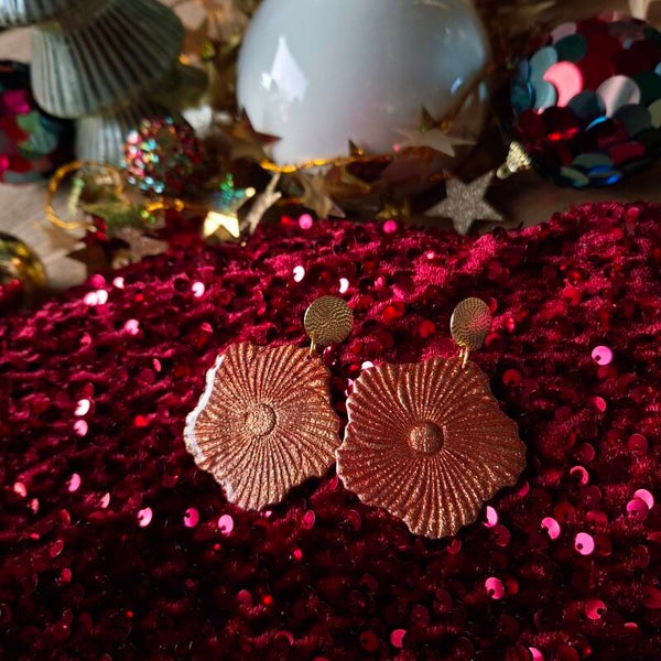 Oorbel Hibiscus Rosé