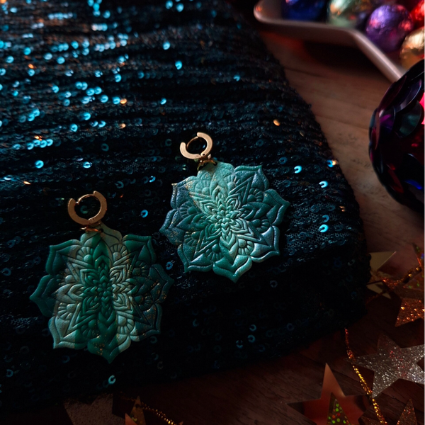 Oorbel Kerstster green