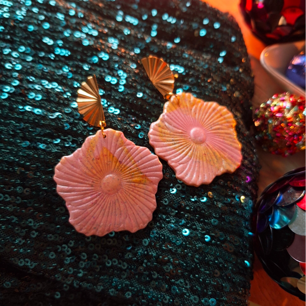 Oorbel Hibiscus waaier