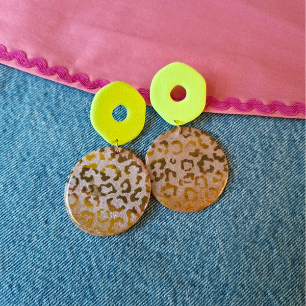 Oorbel Funky Leopard