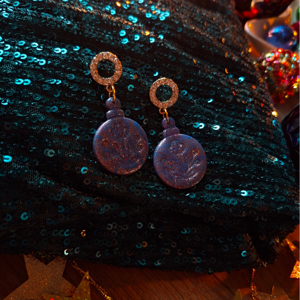 Oorbel kerstbal klein