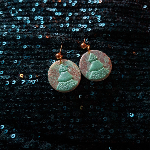 Oorbel petite kerstboom