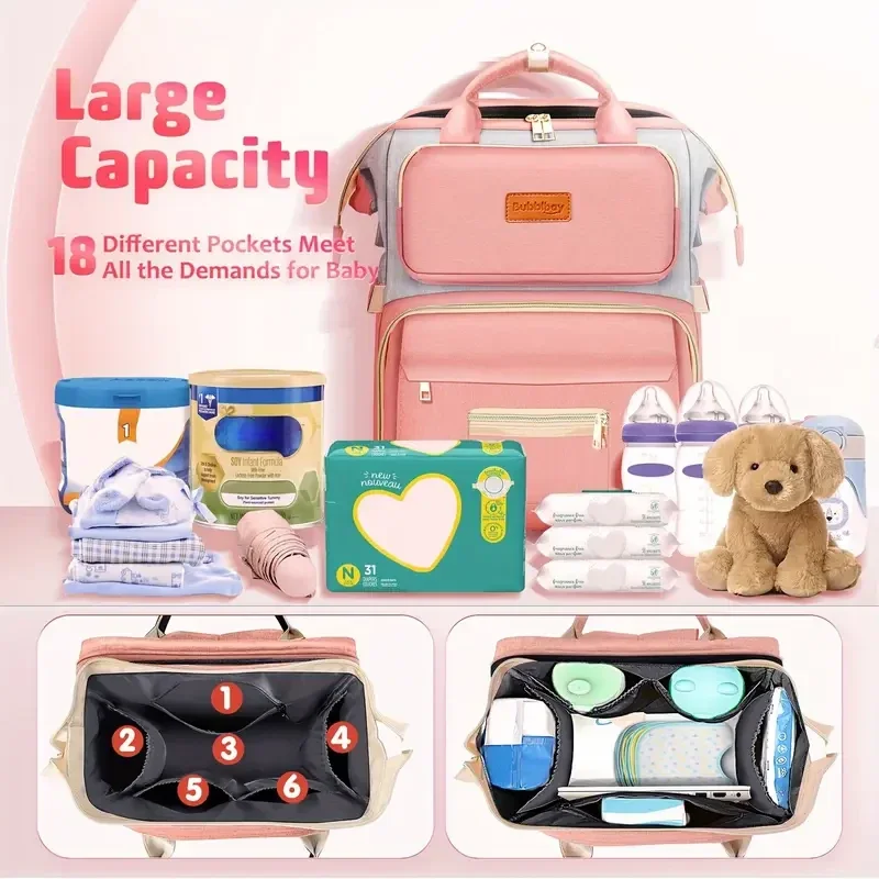Diaper Bag Backpack, Multifunctional Portable