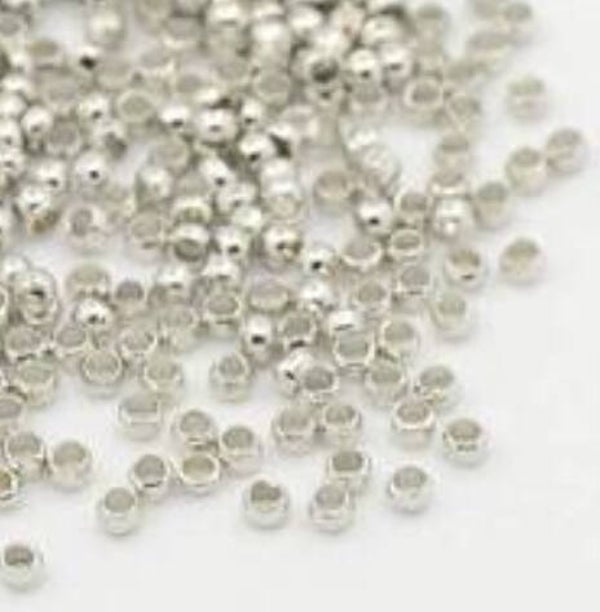 Knijpkralen zilver