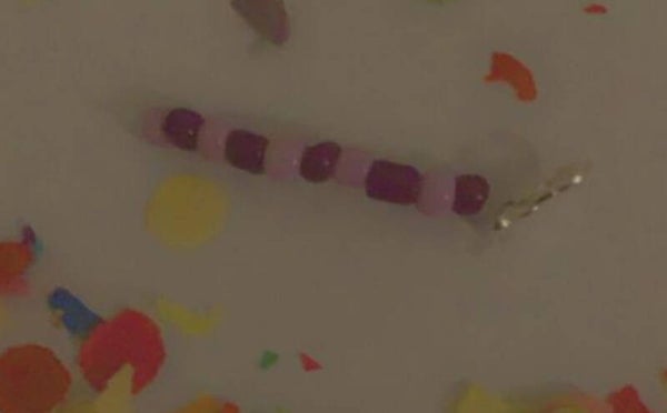 Paarse sleutelhanger