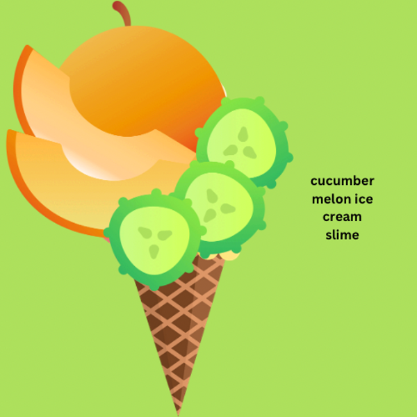 Cucumber melon ice cream slime