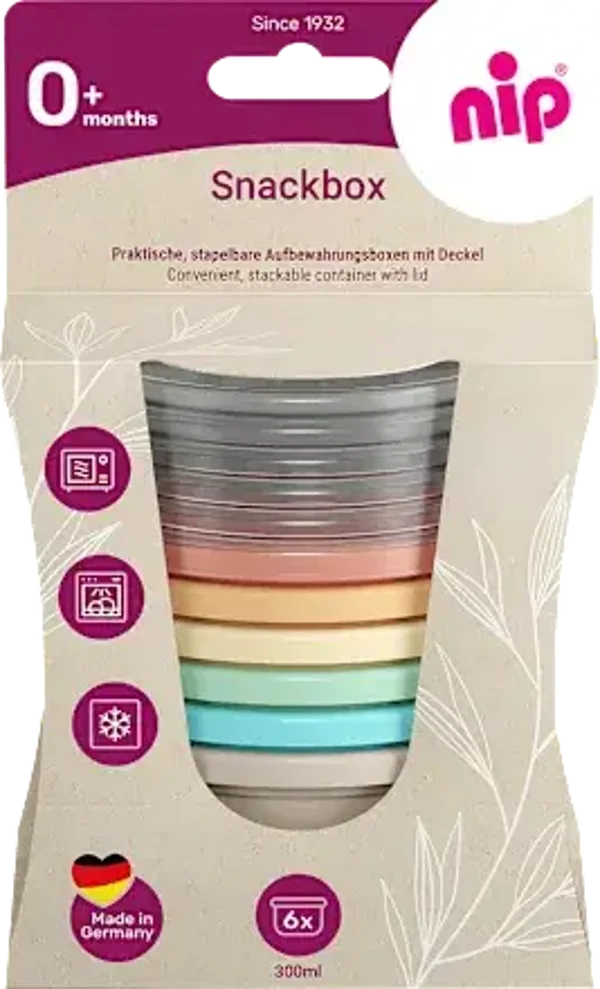 Nip Snackbox - Set van 6 – Herbruikbare Bewaarbakjes