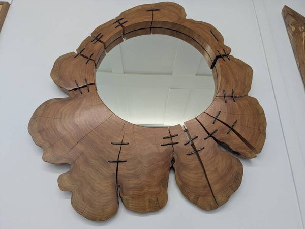 Cedar ring mirror