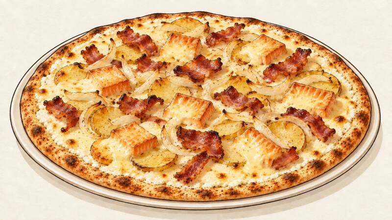 Illustration of the Chti pizza