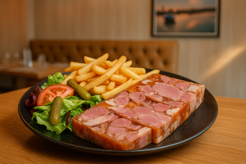 Potjevleesh aux quatre viandes à l'Alcyone Fort-Mahon