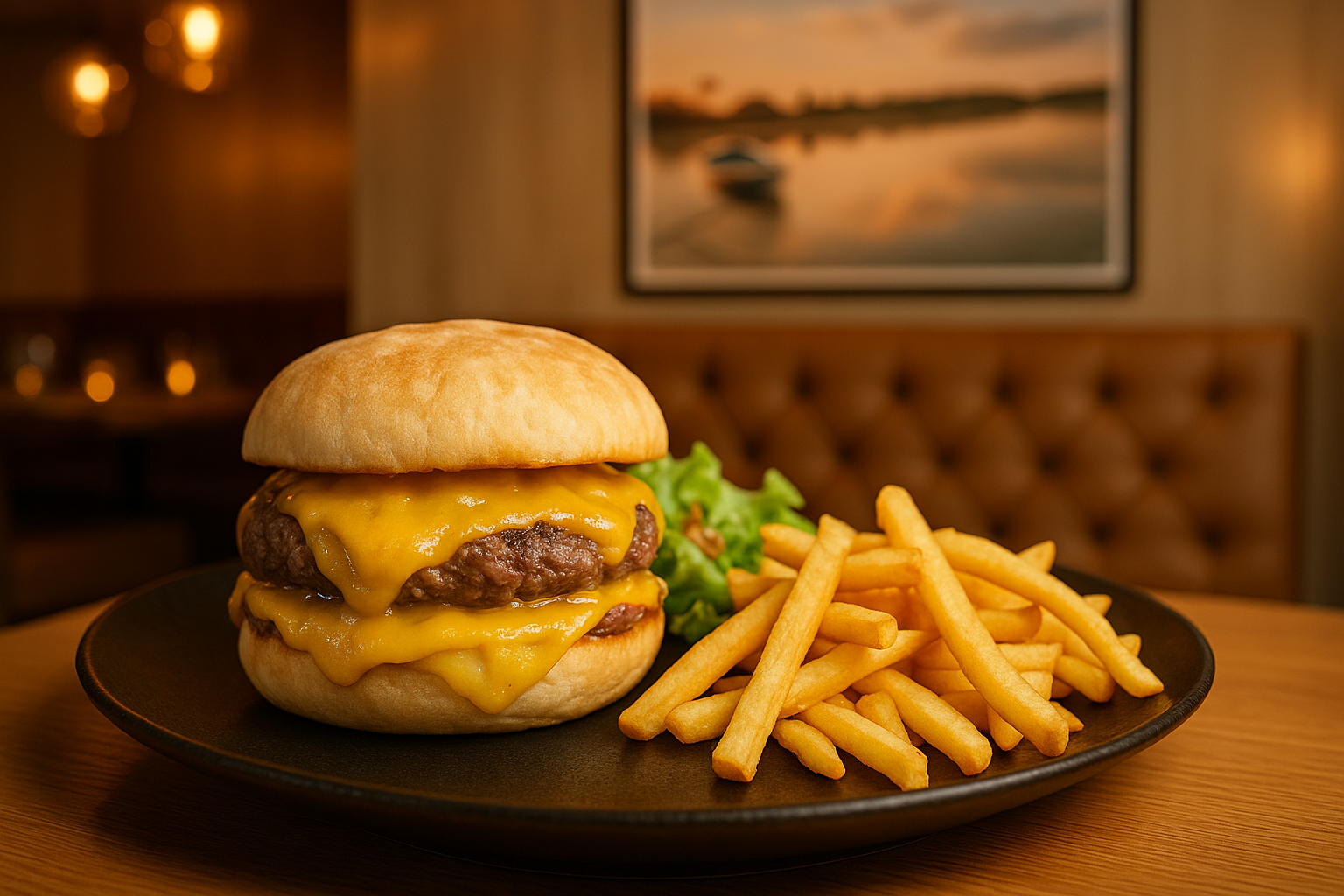 Cheese Bacon Burger à l'Alcyone Fort-Mahon