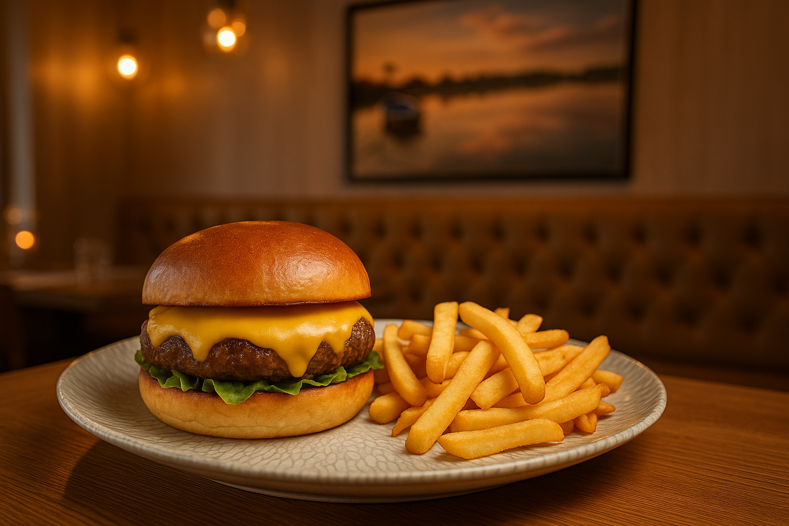 Cheese Burger enfant à l'Alcyone Fort-Mahon