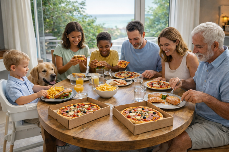 Pizzas et Burgers à emporter à L'Alcyone à Fort-Mahon