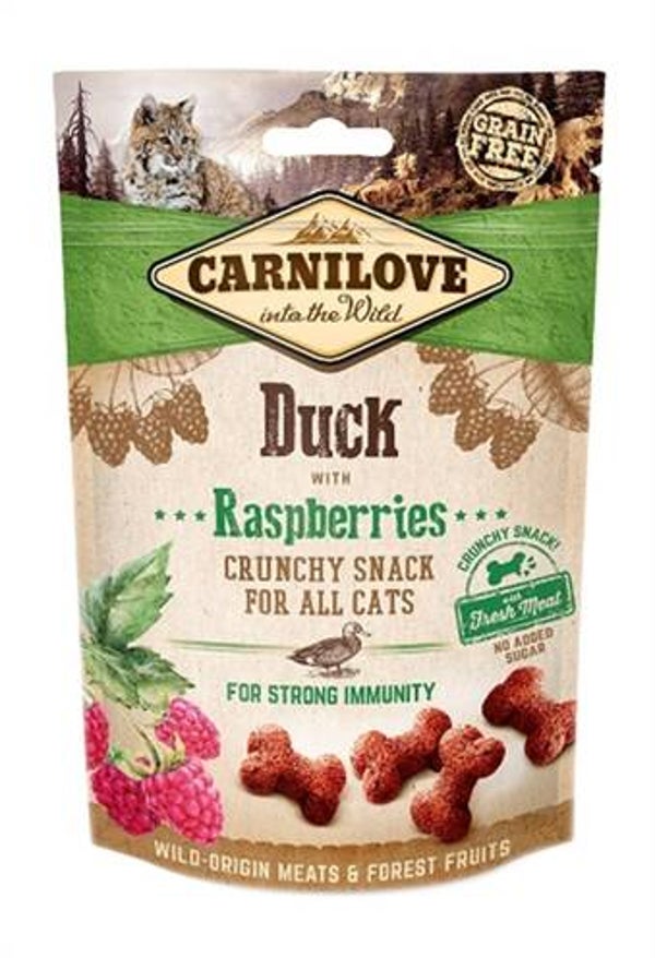 Carnilove Crunchy Duck with Raspberries 50gr