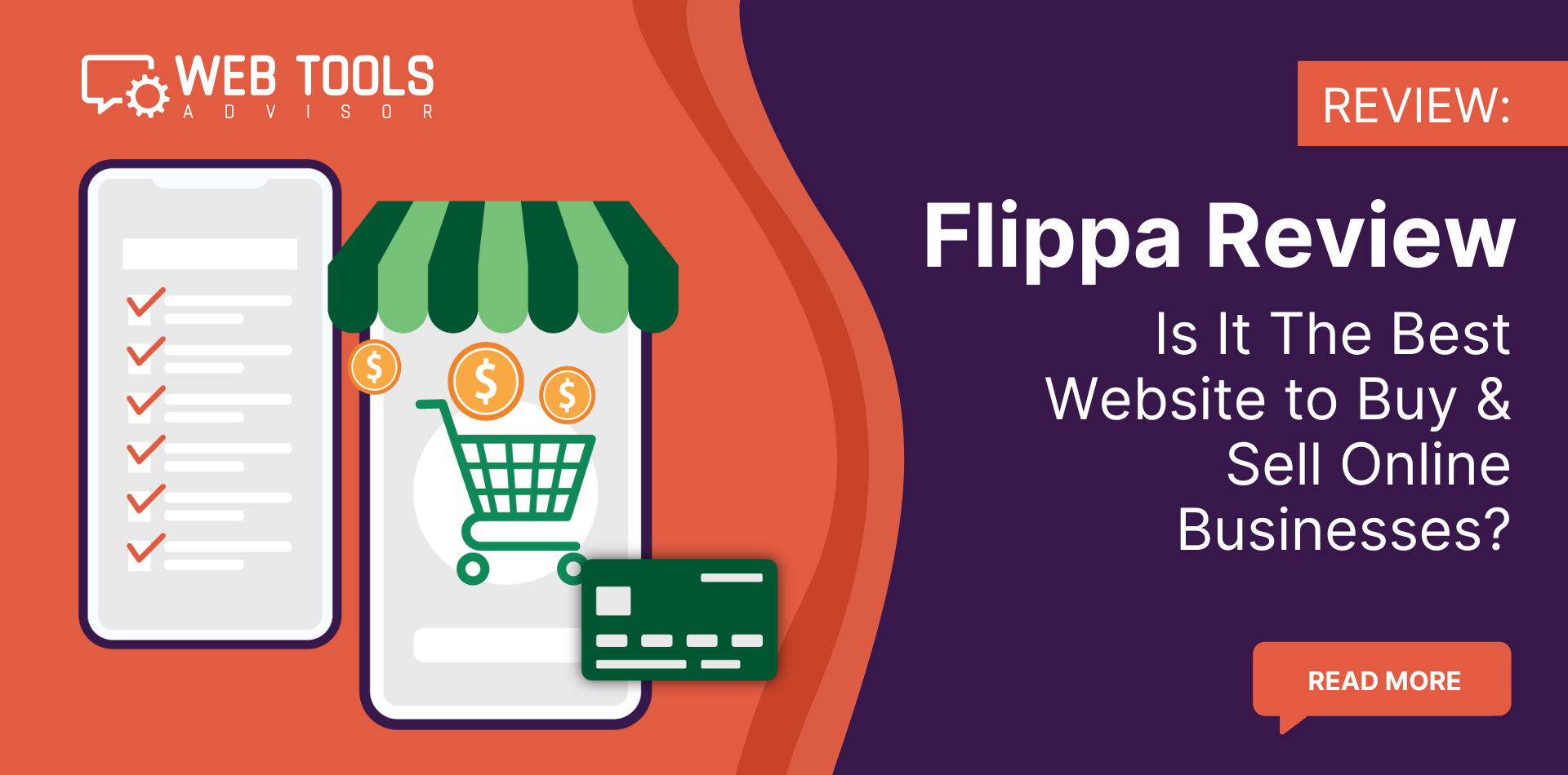 Flippa review banner – website marketplace featured in Backlink Phoenix backlink strategies article