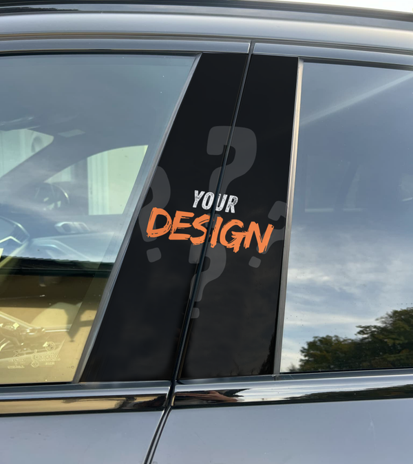 Premium Vinyl Car Pillar Wrap – Stylish & Durable B-Pillar Decal YOUR DESIGN
