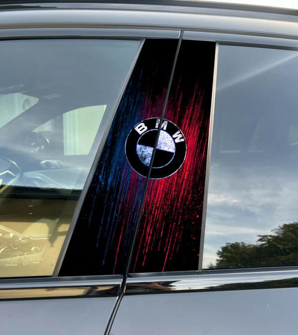 Premium Vinyl Car Pillar Wrap – Stylish & Durable B-Pillar BMW