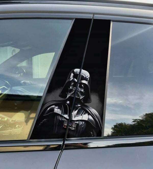 Premium Vinyl Car Pillar Wrap – Stylish & Durable B-Pillar Darth Vader Anakin