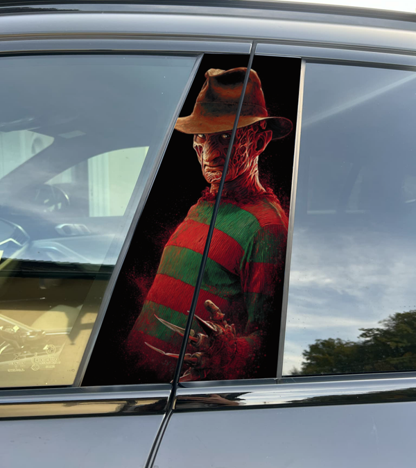 Premium Vinyl Car Pillar Wrap – Stylish & Durable B-Pillar Freddy Krueger