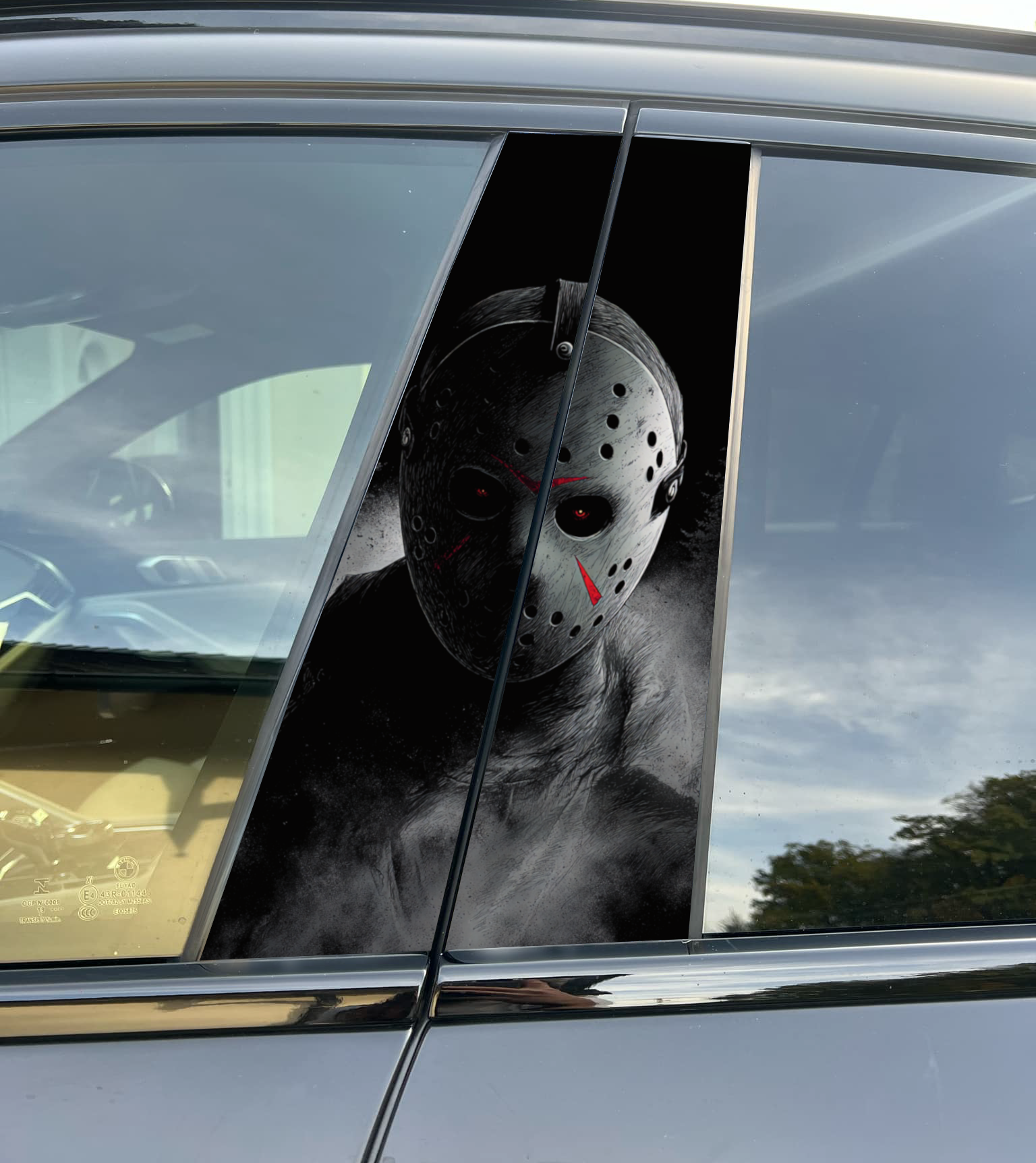 Premium Vinyl Car Pillar Wrap – Stylish & Durable B-Pillar Decal Jason Voorhees
