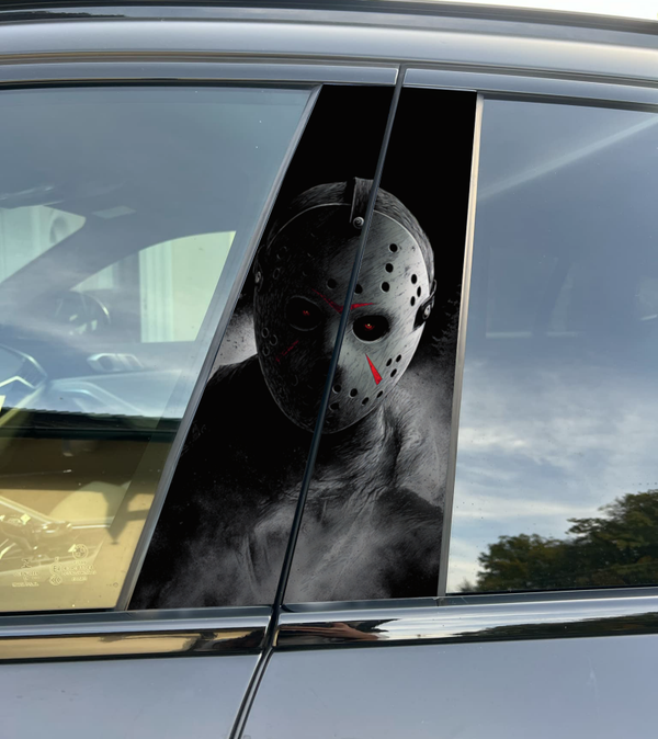 Premium Vinyl Car Pillar Wrap – Stylish & Durable B-Pillar Decal Jason Voorhees