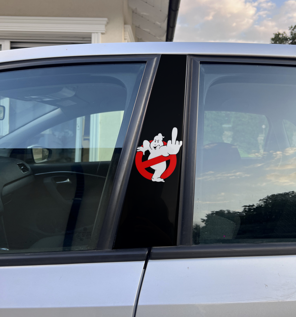 Exclusive Single Car Pillar Wrap – Premium Vinyl Decal Ghostbusters Limited Edition