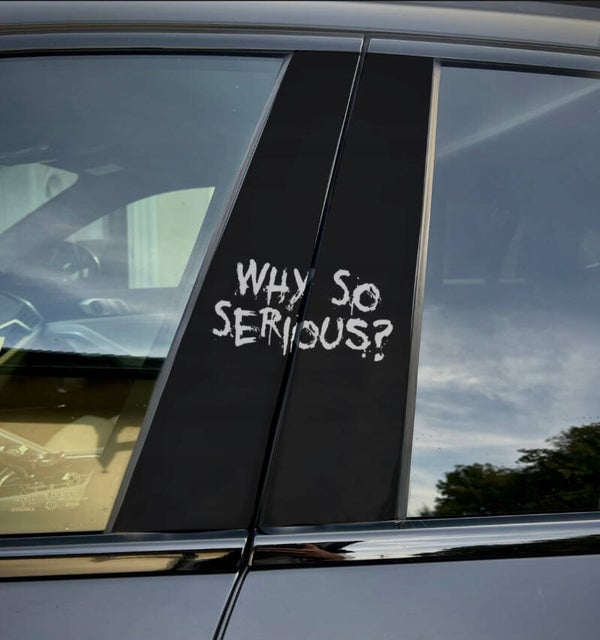 Premium Vinyl Car Pillar Wrap – Stylish & Durable B-Pillar Why so serious?